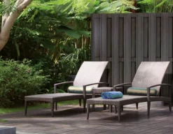 Schutting composiet Design antraciet met antraciet aluminium frame (180 x 180 cm)