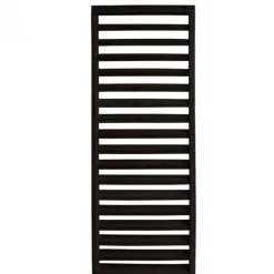 Schutting Douglas - Louvre horizontaal zwart (84,4 x 220 cm) module A