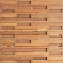 Schutting hardhout bankirai 3D dubbelzijdig (180 x 180 cm) schermdikte 3,5 cm