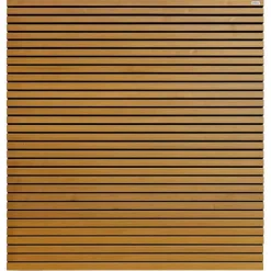 Schutting hardhout geschaafd Stripes zwart (180 x 180 cm) schermdikte 4,5 cm