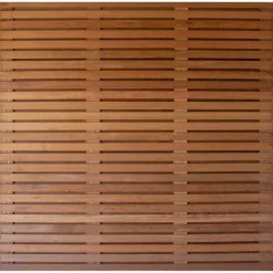 Schutting hardhout keruing Rhombus dubbelzijdig (180 x 180 cm) schermdikte 3,6 cm