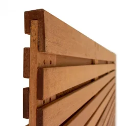 Schutting hardhout keruing Rhombus dubbelzijdig (180 x 180 cm) schermdikte 3,6 cm