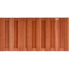 Schutting hardhout keruing halfhoog (94,3 x 180 cm) v-groef schermdikte 3,9 cm