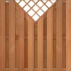 Schutting hardhout Keruing Timber recht met v- trellis 15L (180 x 180 cm) v-groef schermdikte 3,9 cm