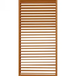 Schutting shutter hardhout keruing met verstelbare lamellen (90 x 180 cm) schermdikte 6,8 cm