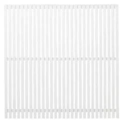 Schutting vuren - Sendai louvre recht wit (180 x 180 cm)