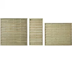 Schutting vuren - serie Bergen - recht groen geimpregneerd