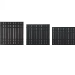 Schutting vuren - serie Rustik - recht zwart ruw