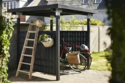 Schutting vuren - serie Rustik - recht zwart ruw