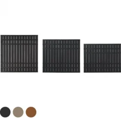 Schutting vuren - serie Rustik - recht zwart ruw