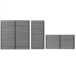 Schutting vuren - serie Tokyo - louvre recht zwart