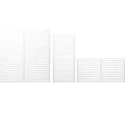 Schutting vuren - serie Tokyo - louvre recht wit