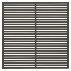 Schutting vuren - Tokyo louvre recht ombergrijs (180 x 180 cm)