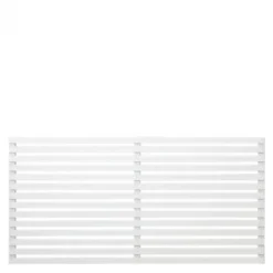 Schutting vuren - Tokyo louvre recht wit (180 x 90 cm)