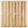 Schutting vuren recht 17L groen geimpregneerd (180 x 180 cm) schermdikte 4,5 cm