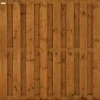 Schutting vuren Timber recht 15L rvs bruin geimpregneerd (180 x 180 cm) schermdikte 4,7 cm