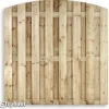 Schutting vuren Timber toog 15L rvs groen geimpregneerd (180 x 180 cm) schermdikte 4,7 cm