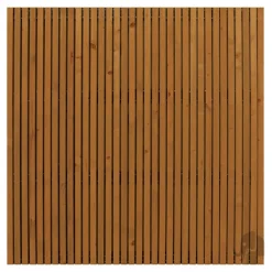 Schutting vuren verduurzaamd bruin Stripes Black (179 x 179 cm) dikte 4,5 cm