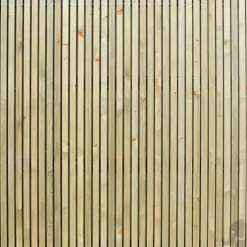 Schutting zachthout vuren recht Stripes Black (179 x 179 cm)