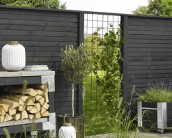 Schutting zelfbouw vuren - serie Plus Plank - zwart