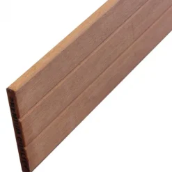 Schuttingplank hardhout keruing 1,6 x 14 cm geschaafd v-groef