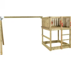 Speeltoren vuren geimpregneerd - met zandbak en schommelframe