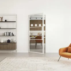 Stalen binnendeur met kozijn - Loft wit - Linksdraaiend - 93 x 231,5 cm