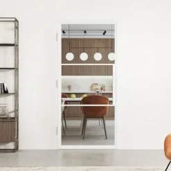 Stalen binnendeur met kozijn - Loft wit - Linksdraaiend - 83 x 211,5 cm