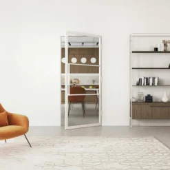 Stalen binnendeur met kozijn - Loft wit - Rechtsdraaiend - 93 x 231,5 cm