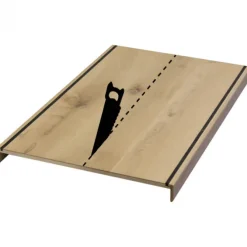 Stepwood Overzettreden met neus (2 stuks) - Eikenhout 3 mm toplaag Rustiek - Incl. antislipstrip - 100 x 60 cm