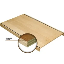 Stepwood Overzettreden met neus (2 stuks) - Eikenhout 3 mm toplaag Rustiek - Incl. antislipstrip - 140 x 60 cm