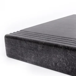 Stepwood Traprenovatie set - 1 kwart draai - 12 treden SPC toplaag Beton zwart