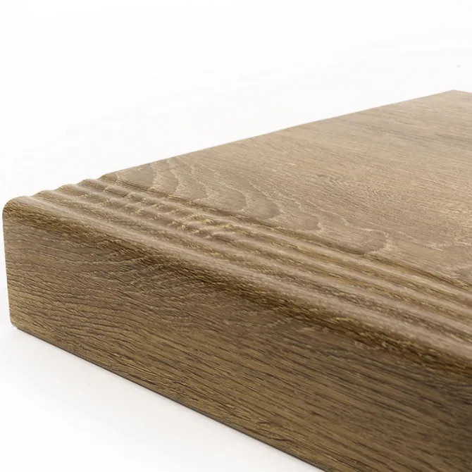 Stepwood Traprenovatie set - 1 kwart draai - 13 treden SPC toplaag Bruin eiken