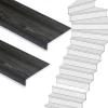 Stepwood Traprenovatie set - 1 kwart draai - 13 treden SPC toplaag Antraciet
