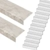 Stepwood Traprenovatie set - rechte trap - 15 treden SPC toplaag Beton Taupe