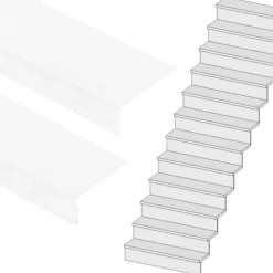 Stepwood Traprenovatie set - rechte trap - 16 treden SPC toplaag Wit