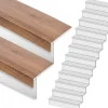Stepwood Traprenovatie set - rechte trap - 16 treden SPC toplaag Bruin eiken incl. witte stootborden
