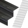 Stepwood Traprenovatie set - rechte trap - 16 treden SPC toplaag Antraciet incl. stootborden