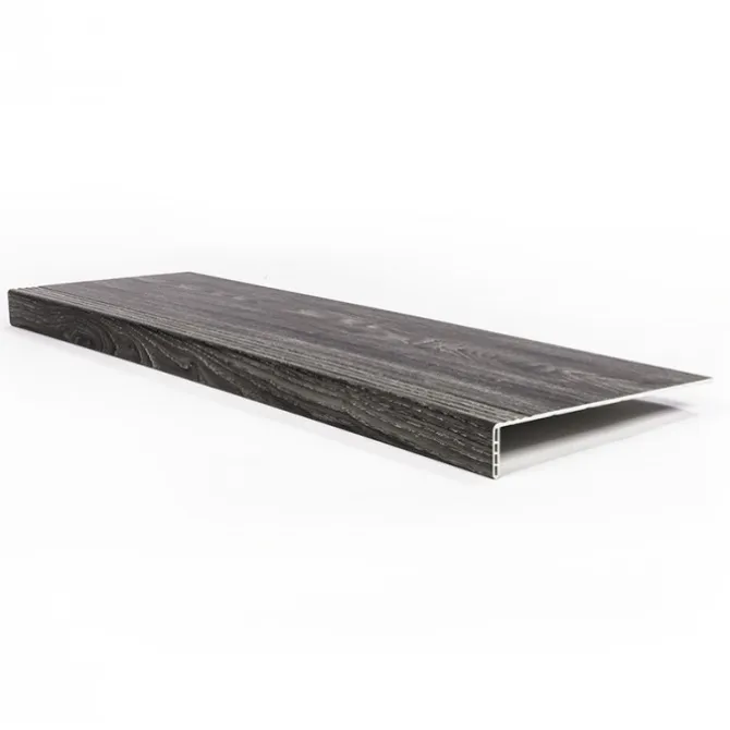 Stepwood Traprenovatie set - rechte trap - 16 treden SPC toplaag Antraciet incl. stootborden