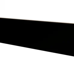 Stootbord (3 stuks) - Laminaat - Zwart - 130 x 20 cm