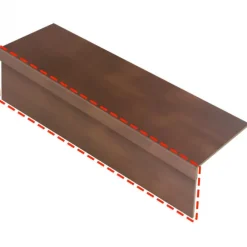 Stootbord (3 stuks) - Laminaat - Brons - 130 x 20 cm