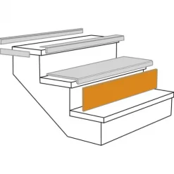 Stootbord (3 stuks) - Laminaat - Burgos Eiken Truffel - 130 x 20 cm