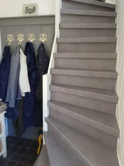 Stootbord - Vinyl toplaag - Betonlook Grijs - 138 x 17 cm