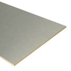 Stootbord dubbel - Laminaat - Aluminium look - 90 x 40 cm