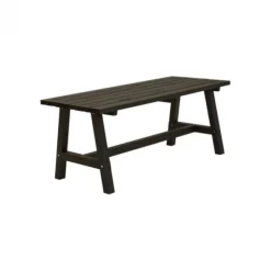 Tafel vuren - Country gegrond zwart 75 x 177 x 72 cm