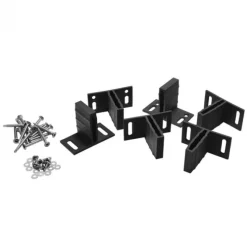 T-beslag antraciet aluminium voor Elephant schermen (6 stuks)