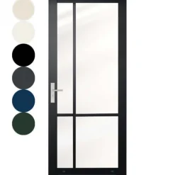 Terrasdeur Nero Legno Exteriore - Asti - Voorbehandeld zwart