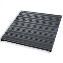 Terrastegel composiet 90 x 90 cm FSC antraciet (50 mm) deckdelen met stalen frame