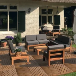 Terrastegel hardhout Almendrillo - Visgraat - 100 x 100 cm (30 mm) vlak geschaafd