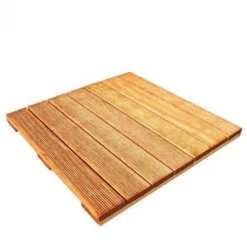 Terrastegel hardhout bankirai 50 x 50 cm (30 mm) fijne ribbel